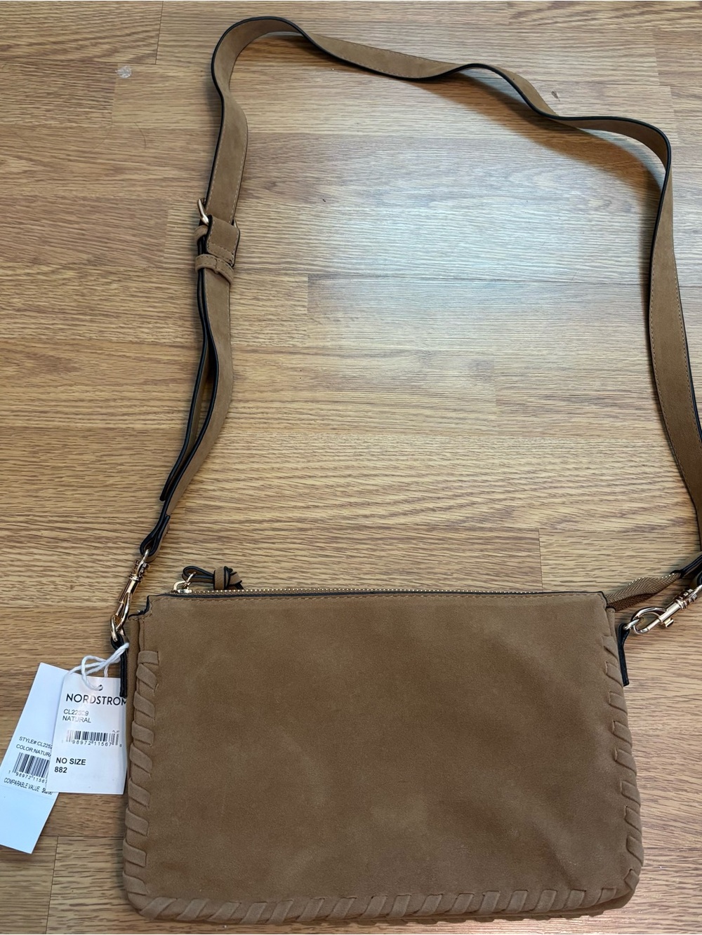 Collection XllX eighteen crossbody bag NWT faux suede boho beach cottage core